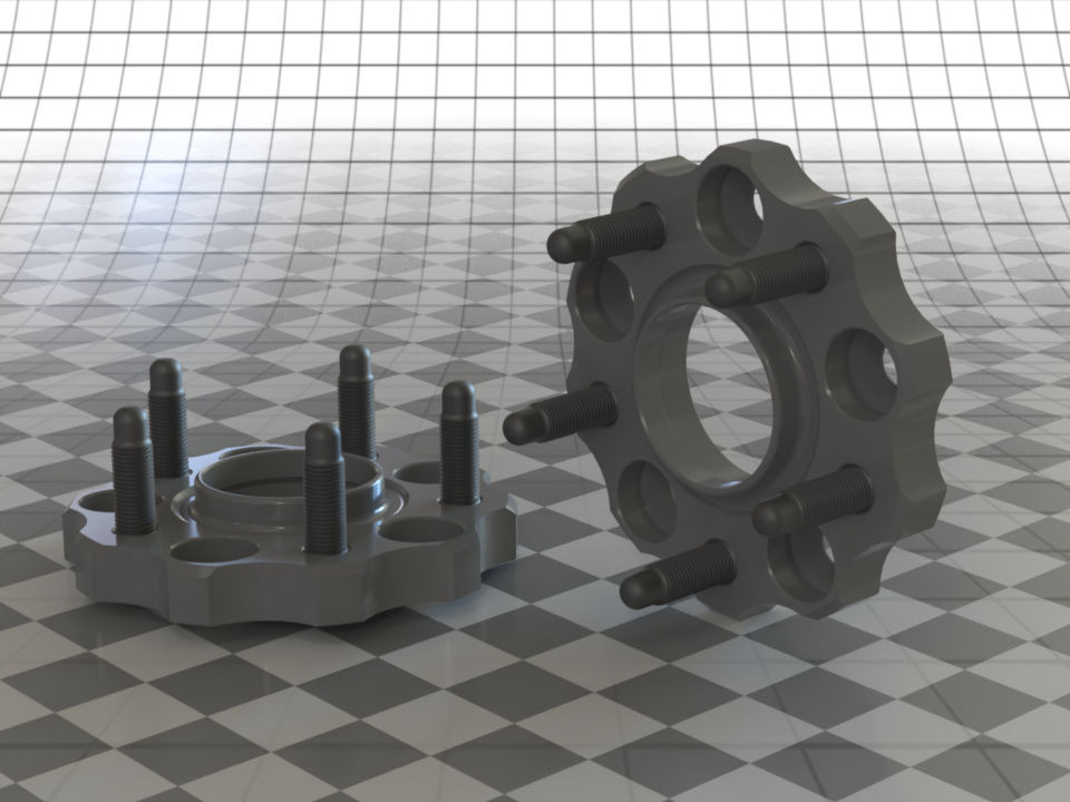 20mm REAR WHEEL SPACERS, C8 Corvette ZO6, E-Ray, Grand Sport