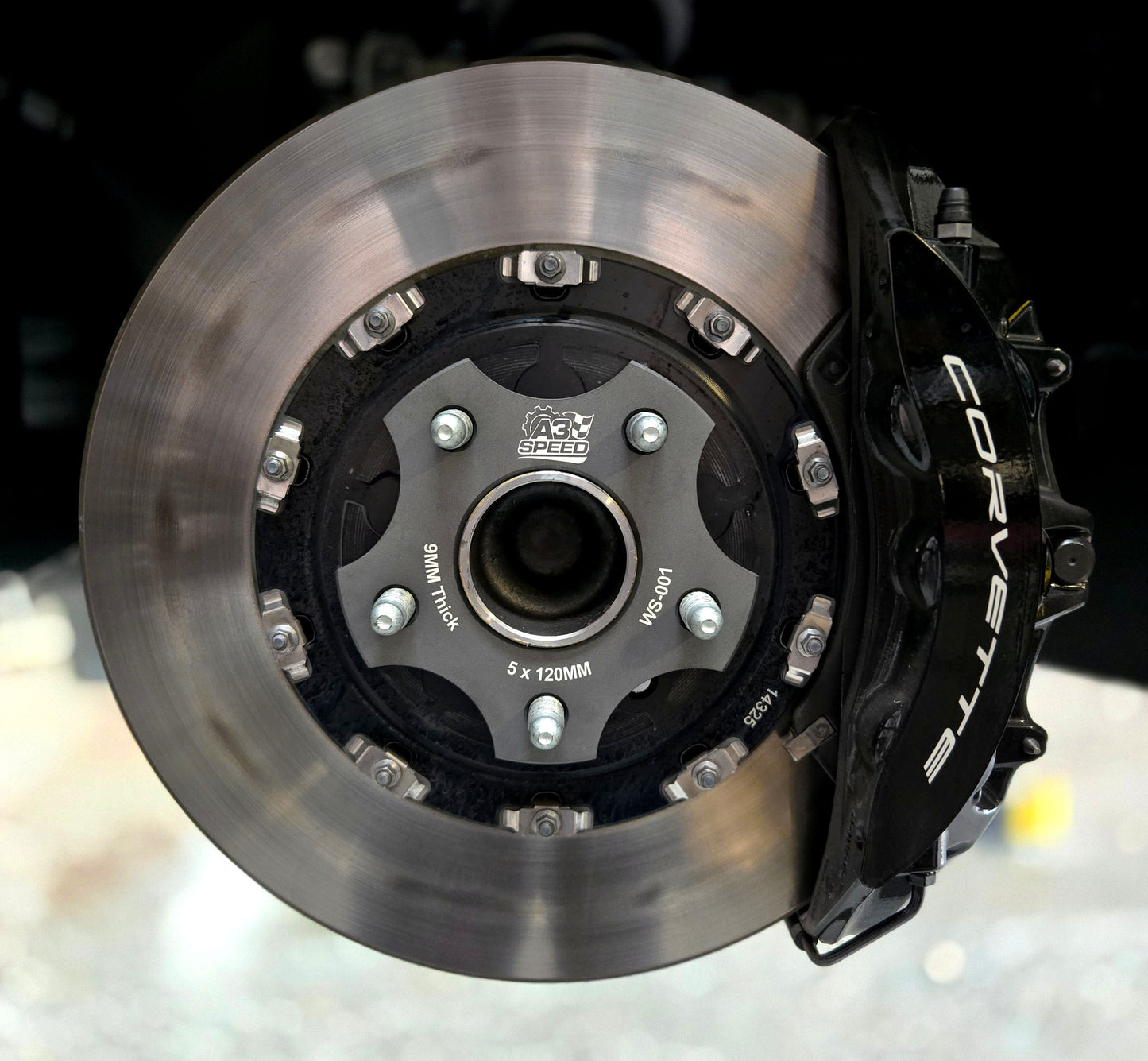 9MM FRONT WHEEL SPACER KIT for C8 Z06